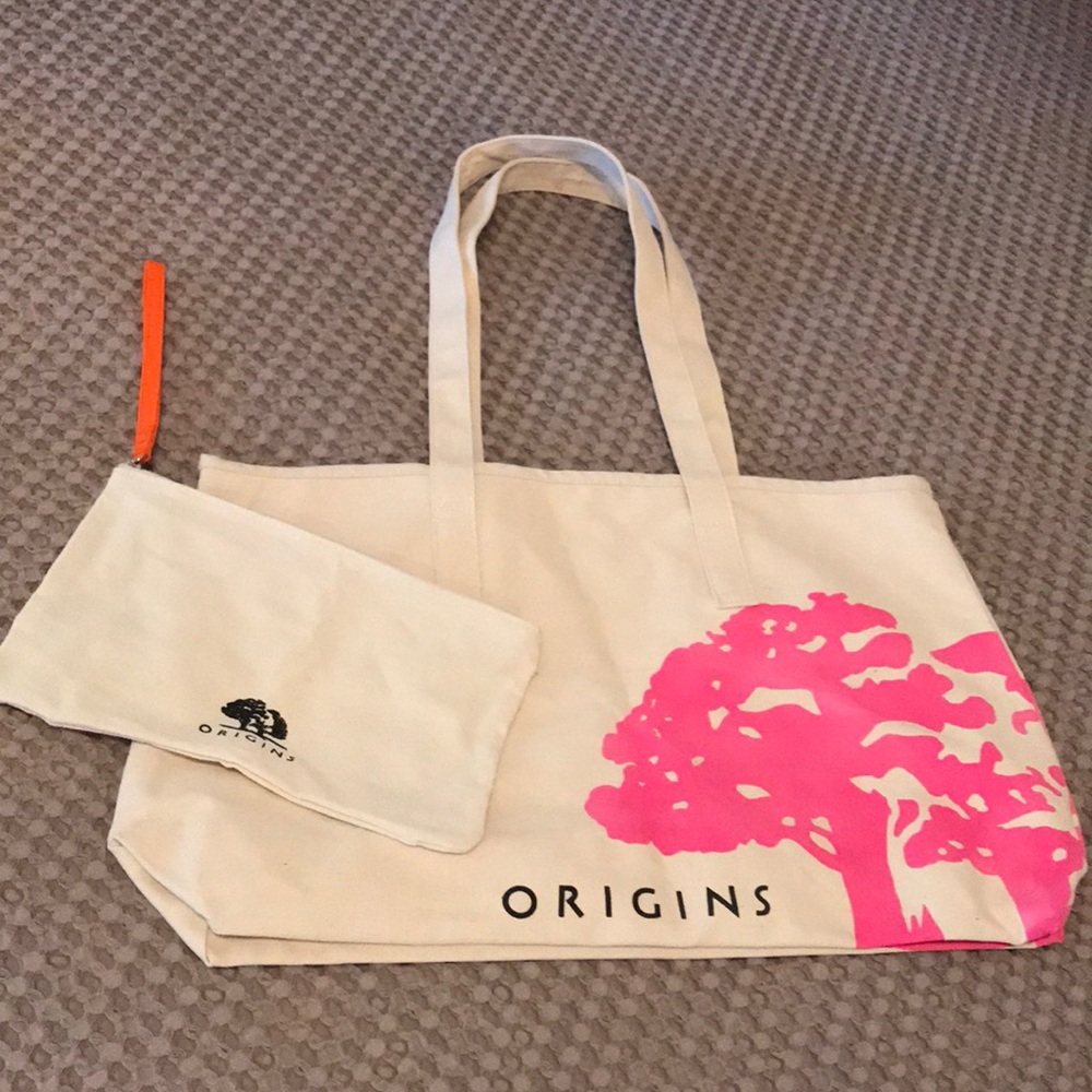Origins Tote 👜 bag & 2 small makeup 💄 bags!!!